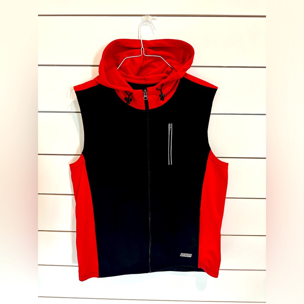 Express Hooded Zip-Up Vest Size Medium
